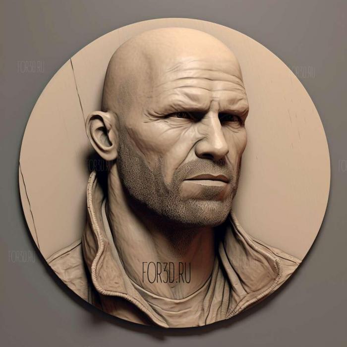 Jason Statham 4 stl model for CNC